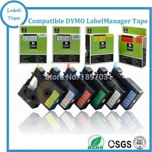 Free shipping 3PK mixed color Dymo tape 40913 40910 40918 for DYMO D1 LABEL TAPE compatible dymo Label Manager label maker
