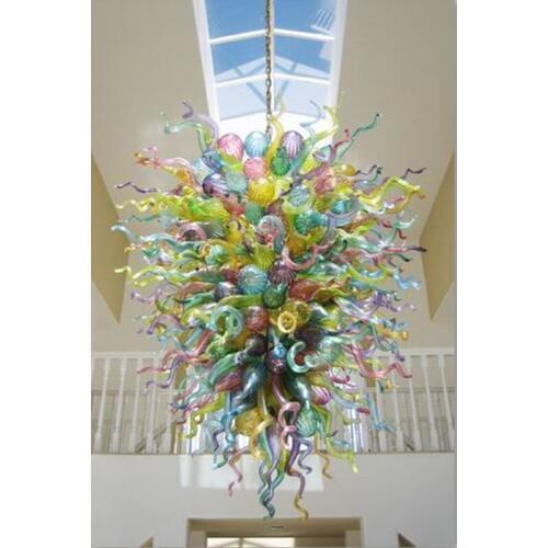 Large Pendent Lights Morano Glass Chandeleir Lights LED Bulbs Lightings