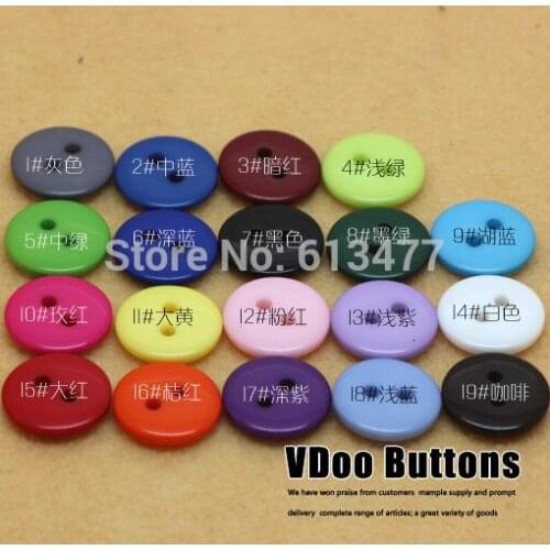 Random colorful buttons sewing painted buttons DIY clothing accessories for garment scrapbooking 1000pcs/lots BT04