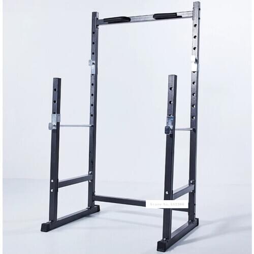 D-50 Weight Bench Half Frame Squat Barbell Rack Indoor Fitness Pull Up Weightlifting Bed Bench Press Frame Barbell Lifting Bench