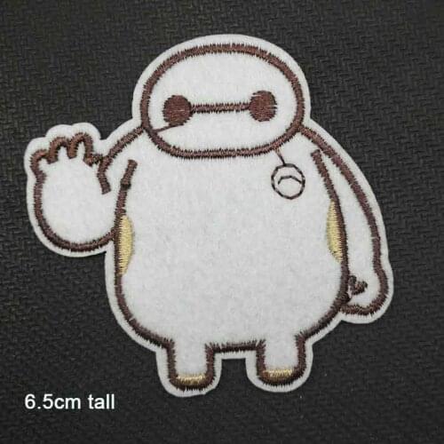 Baymax Iron On Embroidered Clothes Patches For Girl Woman Clothing Stickers Garment Wholesa