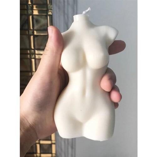 Art Body Candle Mold Cute Female Perfume Candle Silicone Mold Fragrance Candle Making Wax Mould DIY Craft 3D Desk Decoration