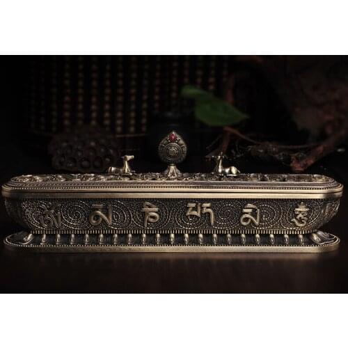 Tibetan Incense Burner Enshrined at Home