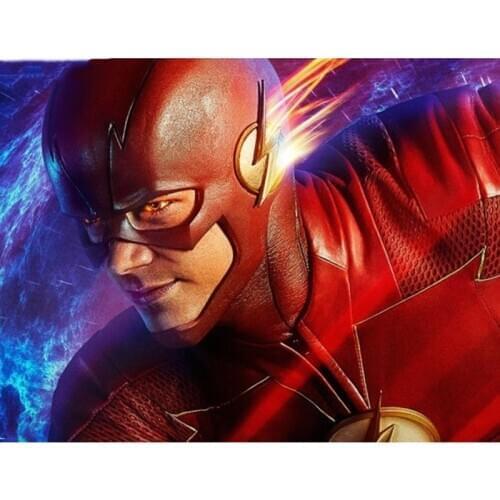 Full square round 5d diy diamond painting Portrait The Flash pattern diamond embroidery rhinestones mosaic home decoration CV79