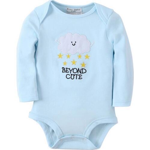 Newborn Jumpsuits Baby Boy Girl Clothes Long Sleeve Clouds Stars Romper Spring Autumn Infantil Rompers Cotton Body Overall