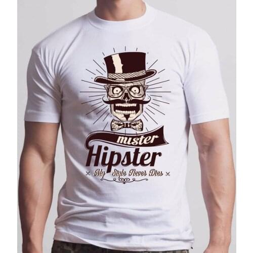 2019 Fashion 100% Cotton Slim Tops Cotton T-shirt Mister Hipste Cotton 3D T-Shirt Short Sleeve Cotton free