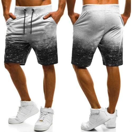 Men Fashion Gradient Sports Shorts Men Stylish Shorts with Pocket for Daily Casual Wear New Fashion 2021