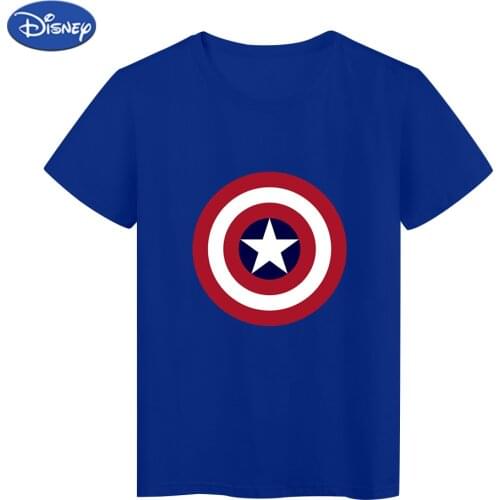 Marvel Vogue T Shirt Captain America Shield Beginners Printed O-Neck For Women Disney T-shirt Personalized Styel Tshirt femme