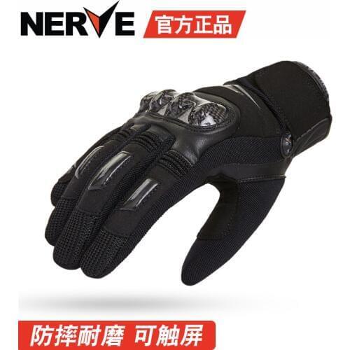 NERVE New gloves Motorcycle Riding Protection Equipment Racing Gloves vintage Motorcycle Gloves Touch screen