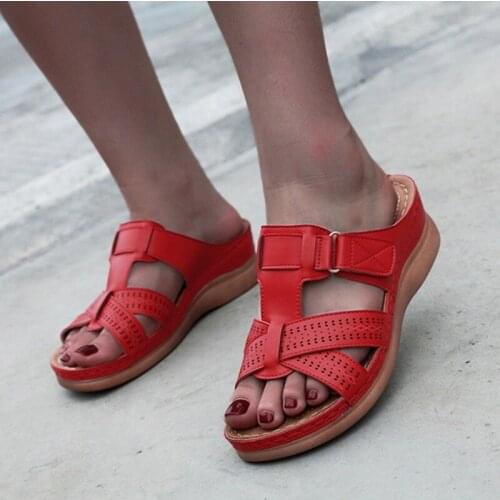 New Women Sandals Flat Shoes Buckle Strap Slip On Comfortable Women Sandals Plus Size Solid Casual Shoes Women Flat Sandals 2021
