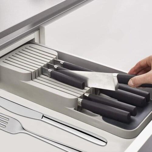 New kitchen drawer organizer, tray, spoon, cutlery and cutter, separation, storage box, cutlery, kitchen storage container
