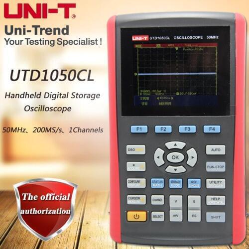 UNI-T UTD1050CL Single Channel Handheld Digital Storage Oscilloscope 50MHz Bandwidth 200MS/s Sample Rate