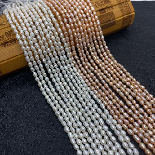 Free Shipping Natural Freshwater Pearl 3.2-3.5mm Can Be Used To Make DIY Handmade Wind Chimes Pendant Jewelry Accessories