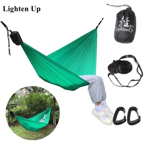 Hanging Hammock Portable Parachute Hammock Bed Camping Survival Garden Outdoor Hunting Leisure Sleeping Chair 260*140cm