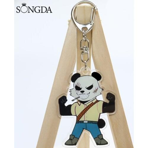 SONGDA Newest Cute Animal Anime BEASTARS Acrylic Key Chain Cosplay Props Two-sided Figures Keychain Pendant Accessories Gifts