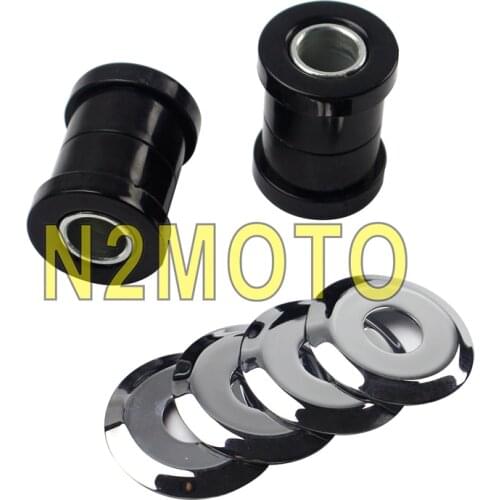 Motorcycle Heavy-Duty Black Handlebar Bushings Riser Bar Insert Replace Bushing Block Kits for Harley Sportster Big Twin 1973-up