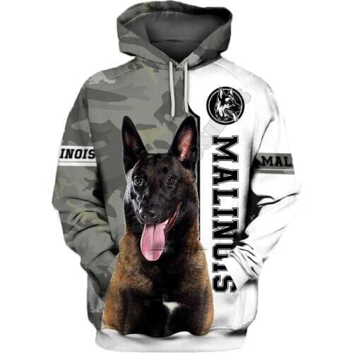 Malinois 3D Hoodies Printed Pullover Men For Women Funny Sweatshirts Fshion Christmas Sweater Drop Shipping 06