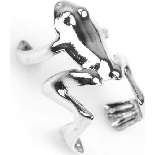 Frog Cartilage Upper Helix Ear Cuff Clip On Ear Wrap Frog Clip Ear Earring Retro Earring Adjustable Cuffs A8Q9
