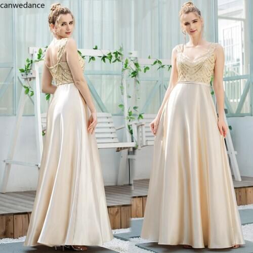 2020 New Summer Elegance Backless Dress Apricot Sexy Patchwork Beading Sleeveless Dress Vestidos Party Dresses Women Evening