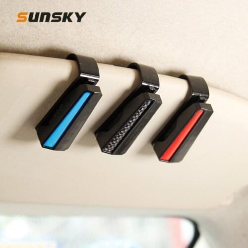 2 PCS Multi-functional Car Glasses Clip Sun Visor Storage Clip
