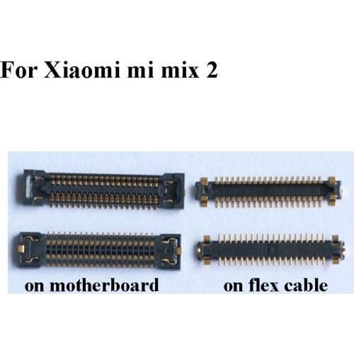 2PCS Dock Connector Micro USB Charging Port FPC connector For Xiaomi mi mix 2 logic on motherboard mainboard mix2 connect parts