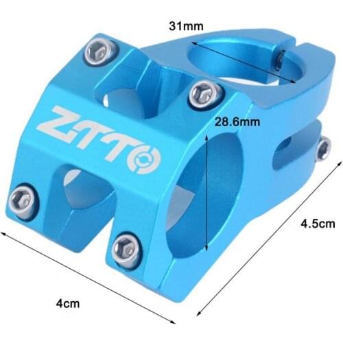 60%HOTZTTO 31.8mm 45mm Bicycle Stem High Hardness Easy to Install Aluminium Alloy Strong Downhill Short Stem for Cycling