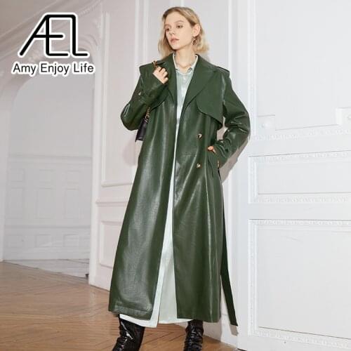 Amyenjoylife Women's Long Trench Coats