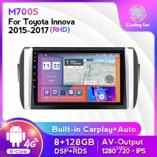 MEKEDE M600 2 DIN 6G+128GB Car GPS Multimedia Player For TOYOTA INNOVA 2015-2017 IPS DSP Built in carplay 4G LTE Head unit