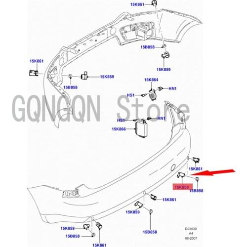 CAR reversing radar For dMo nd eoF oc us reversing radar probe sensor induction electric eye reversing radar electric eye module