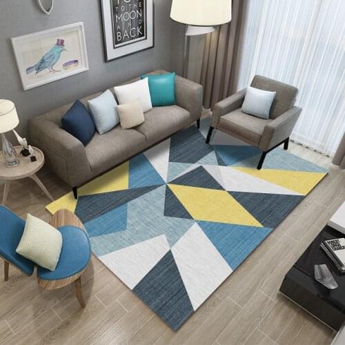 Large Size 200*300 Fashion Geometric New Style Living Room Bedroom Bed Carpet Coffee Table Carpet