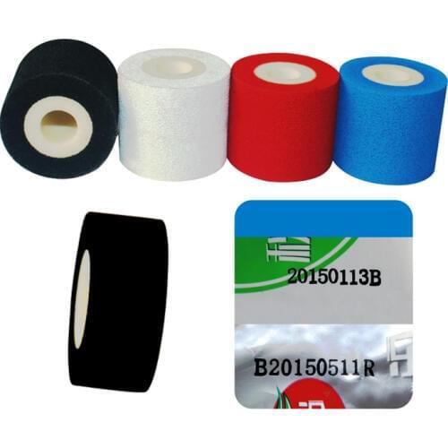 Black Diameter 36mm Height 32mm batch code printing machine ink roller for HZ 100 coding machine