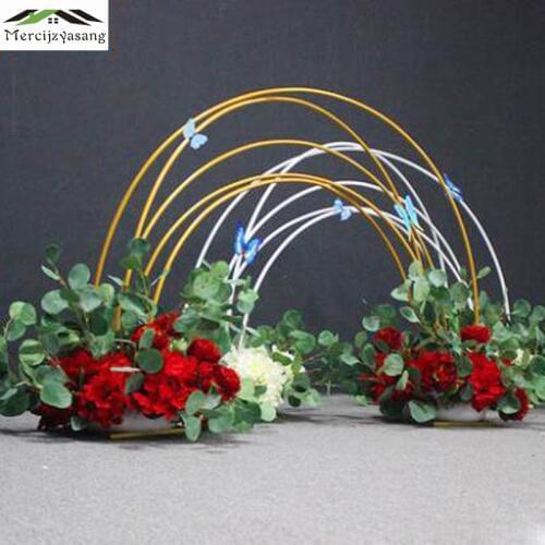 Flower Vases Floor Metal Vase Planting Dried Floral Holder Flower Pot Road Lead for Home/Wedding Corridor Decoration G141