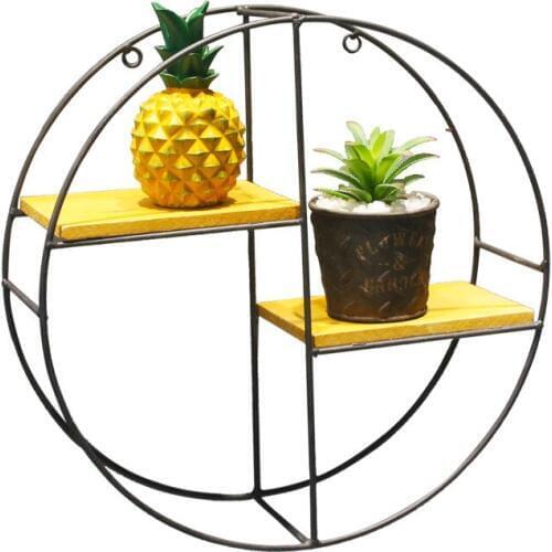 Wooden Retro Storage Racks Hanging Decor Storage Box Flower Pot House Storage Racks Figurines Wall Display Crafts Shelves