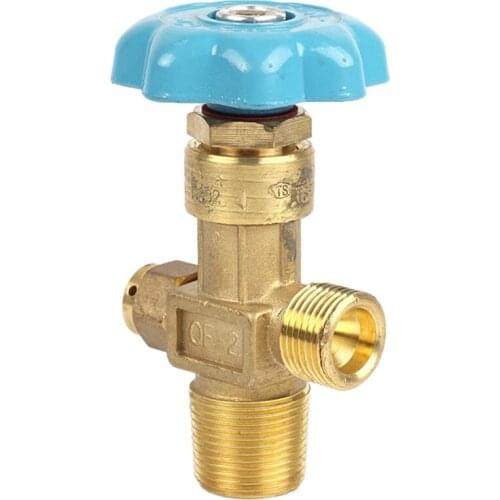 DN4 15Mpa Oxygen Cylinder Valve Qf-2 Oxygen Valve Copper Oxygen Cylinder Nozzle Steel Cylinder Head Accessories