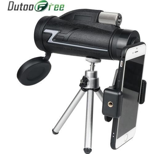 Dutoofree Hand held Lens 25x50 Zoom Hiking Camera Scope Hunting Connector telescope waterproof binoculars Portable+Holder +Tripo