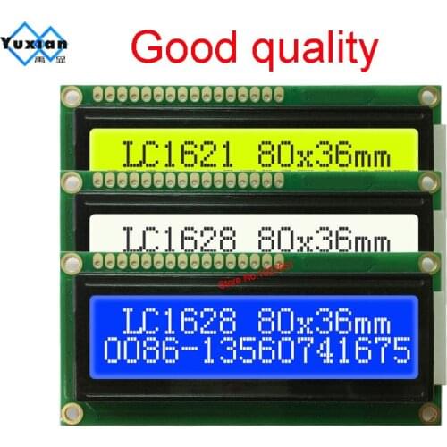 1602 LCD display screem module good quality LC1621 SPL780D1 Compatibal HD44780 WH1602B PC1602-D LMB162A AC162B