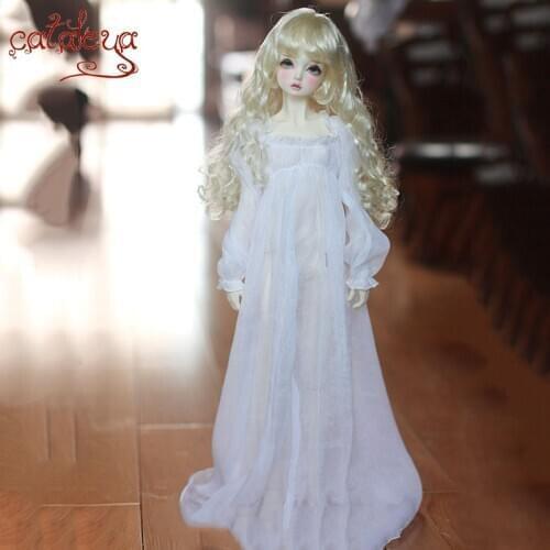 Cateleya Bjd Doll 1/3 1/4 Imitation Silk Chiffon Wrinkle Retro Roman Goddess Dress Nightgown
