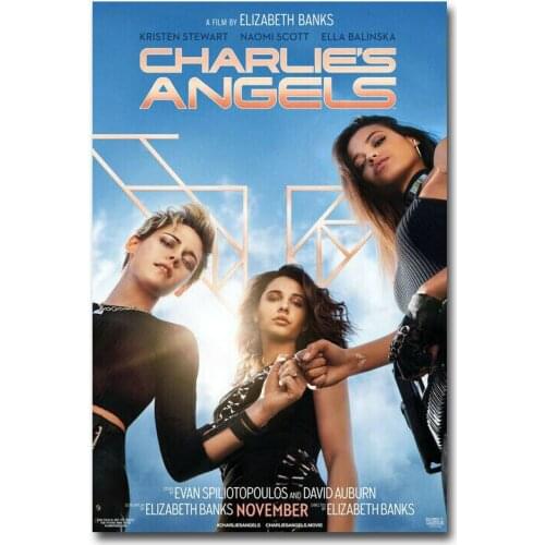 L0017 Charlies Angels 2019 Movie Silk Fabric Poster Art Decor Indoor Painting Gift