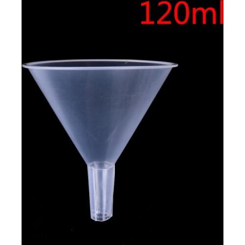 1/2" 120ml Laboratory transfer perfume Mouth Dia Mini and clear White Plastic Filter Funnel