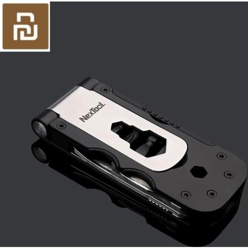 Youpin multifunctional bicycle tools collection plate wrench spoke wrench pry tire rods put gas cap double-sided Tool