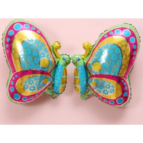 Cartoon Color Butterfly Fashion Aluminum Film Balloon Childrens Day Birthday Party Layout Supplies Gifts