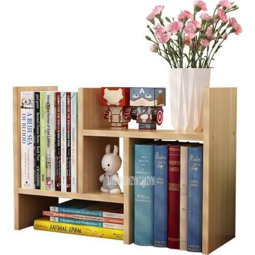 Desktop Bookshelf Simple Desk Combination Bookshelf On Table Modern Student Children Table Desktop Bookcase Storage Shelf Rack