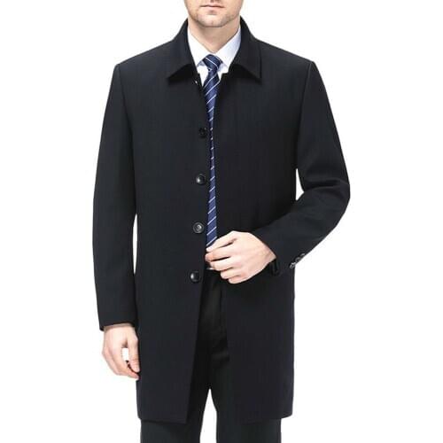 New Mens Autumn Fashion Casual Classic Trenchs Fit Turn-down Collar Jackets Coats Free Shipping For male