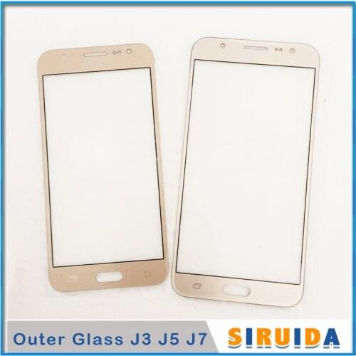 Repairing For Samsung Galaxy J3 J5 J7 J300 J500 J700F 2015 version Crack LCD Front Outer Touch Screen Glass