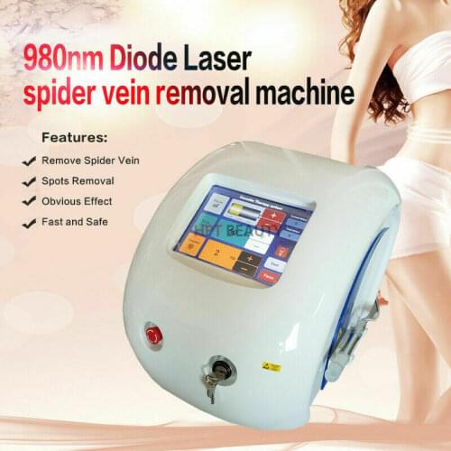 Portable Touch Screen 980nm Diode Laser Vascular Removal Spider Vein Removal Machine Facial Skin Care Beauty Equipment