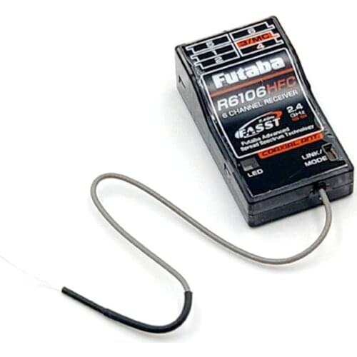 Original Futaba R6106HFC 2.4G 6-channels Fasst HV Receiver T8FG 14SG 18SZ 18MZ FX22 HV Receiver For carbon fiber electric drone