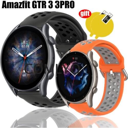 3in1 For Amazfit GTR 2 2e eSIM Strap Smart Watch Silicone Sports Bracelet Wristband Band Xiaomi Amazfit GTR2 Screen Protector