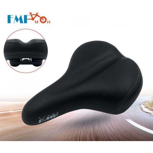 FMFsport Widened and thickened mountain bike electric cushion folding saddle comfortable cushion Fixed Gear high elastic sponge