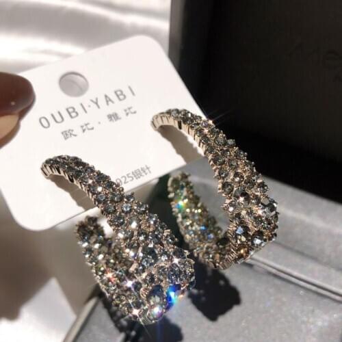 2021 Korean Long Statement Geometric Black Color Dangle Drop Earrings For Women Star Earrings Fashion Jewelry Accessories