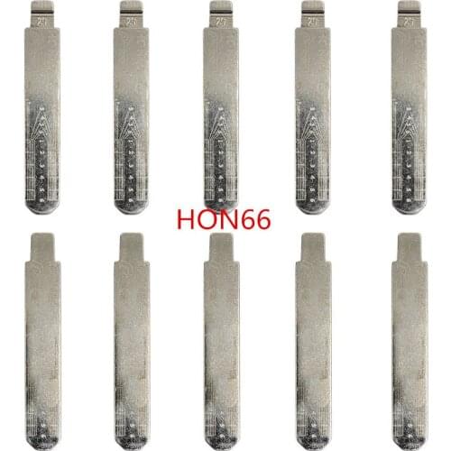 10pcs/lot HON66 Uncut Engraved Line Car Remote Key Blade with Scale 25# NO.25